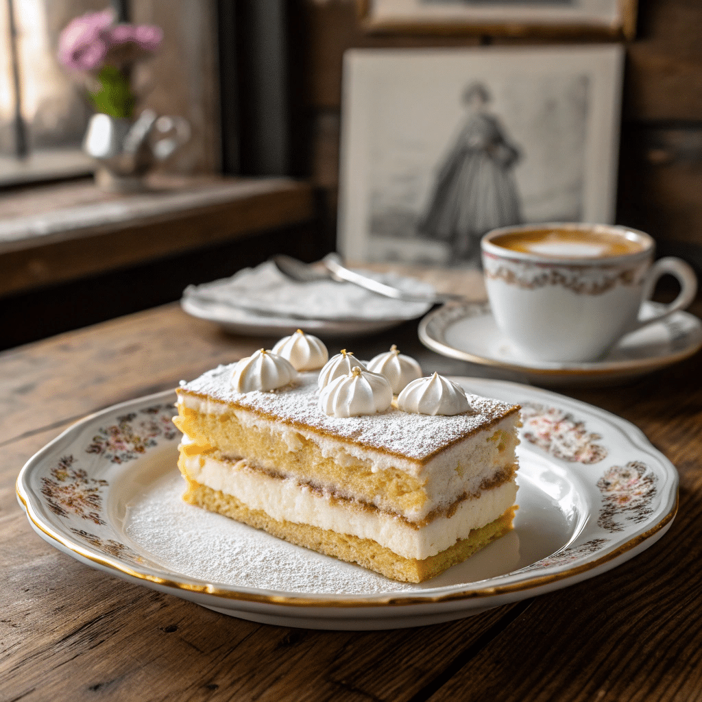 slice of Kardinalschnitten cake