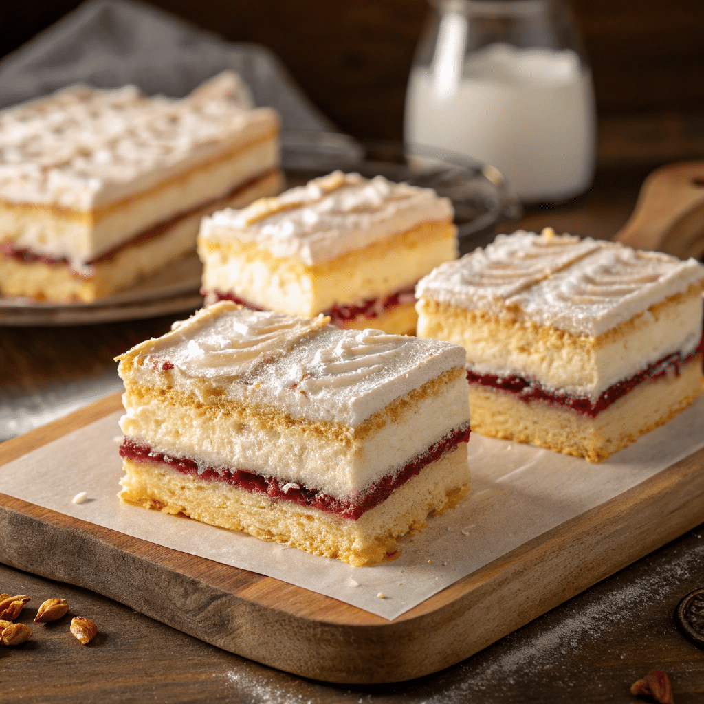 Austrian Kardinalschnitten cake