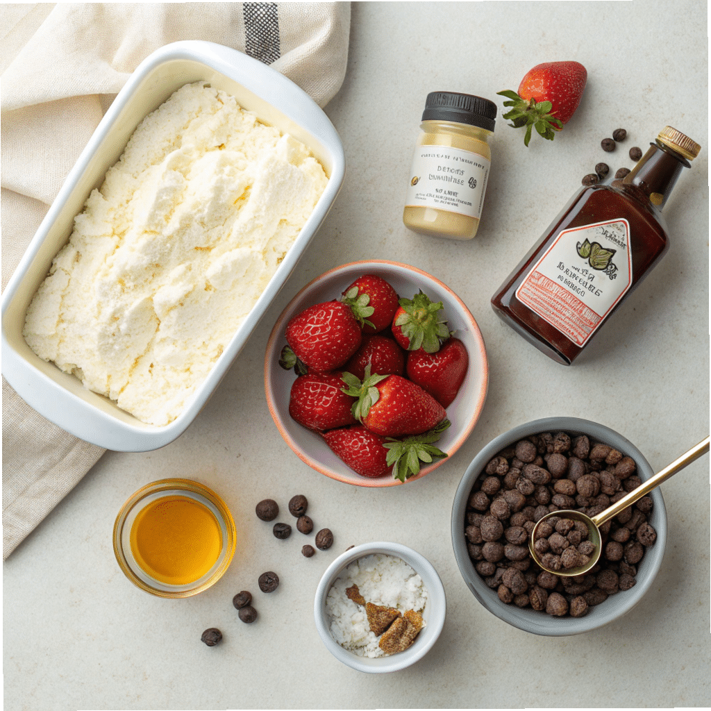 ingredients for cottage cheese ice cream