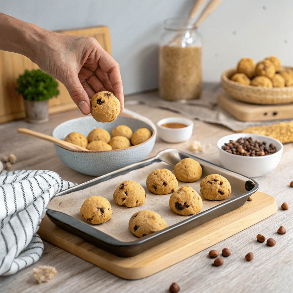 Chickpea Cookie Dough Balls
