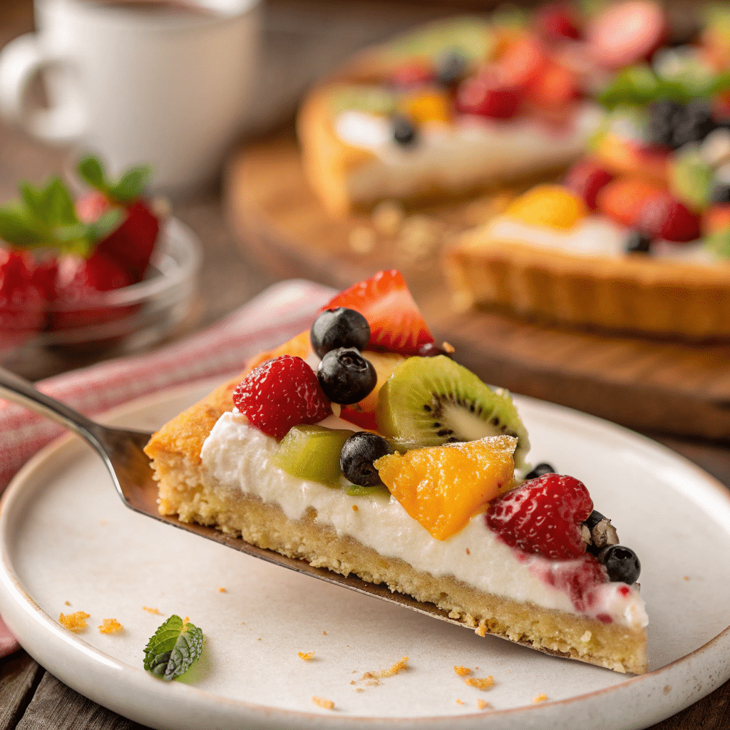 fruit pizza slice