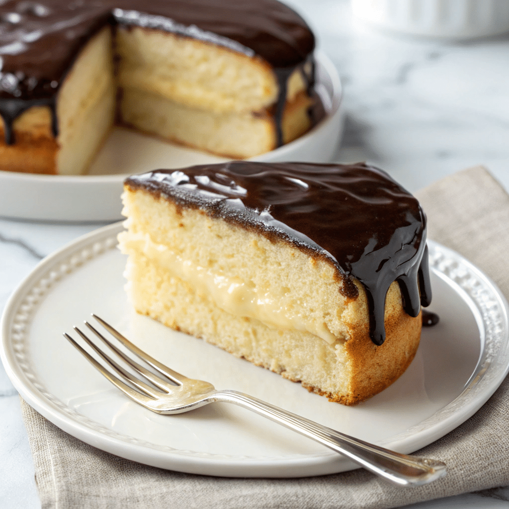 classic Boston cream pie