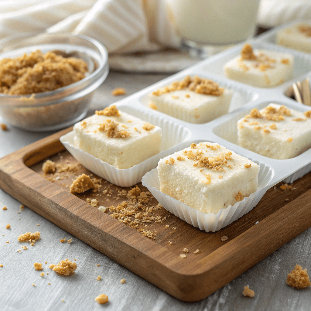 creamy frozen cheesecake bites