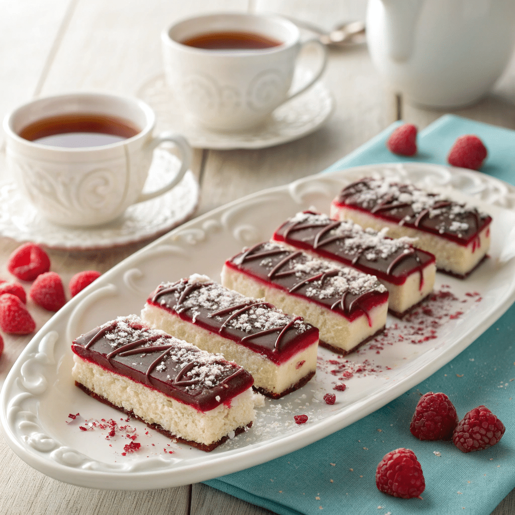 plate with raspberry coconut frozen bars
