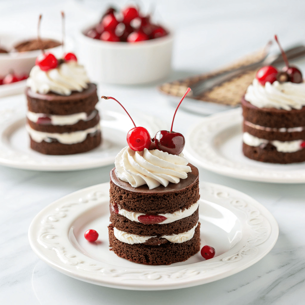 Mini Black Forest Cakes