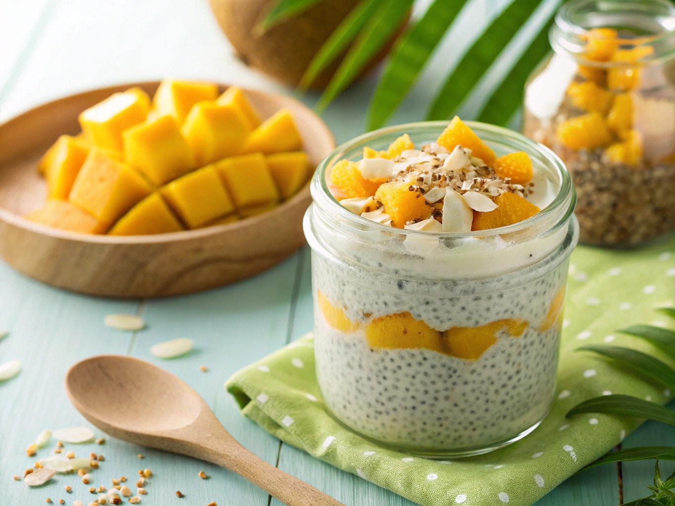 Tropical Mango Coconut Chia Pudding Recipe