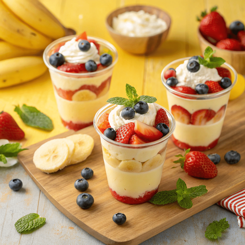 Delicious Vanilla Pudding Fruit Cups