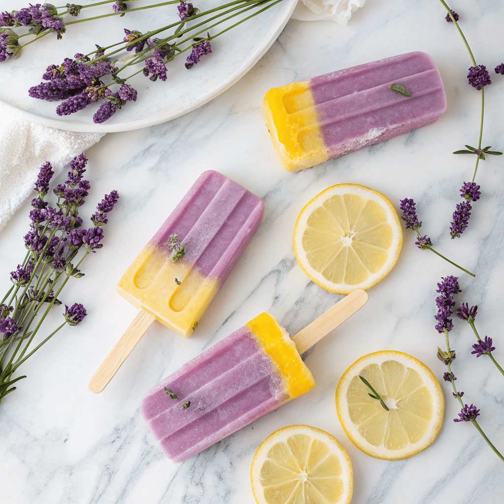 Lavender Lemonade Popsicles: A Refreshing Cold Treat