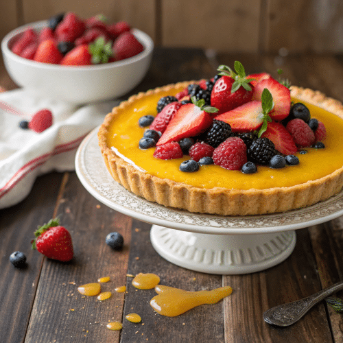 Berry Tart with Citrus Glaze Recipe