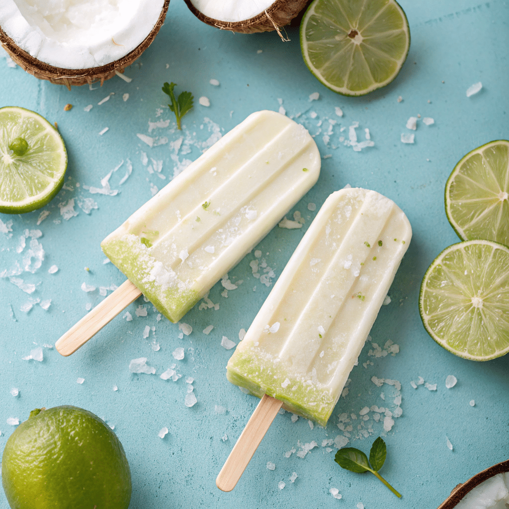 Creamy Coconut Lime Popsicles Recipe