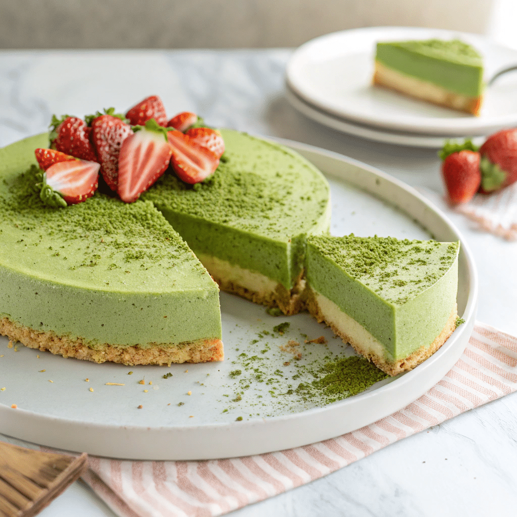 Matcha Green Tea Cheesecake Recipe