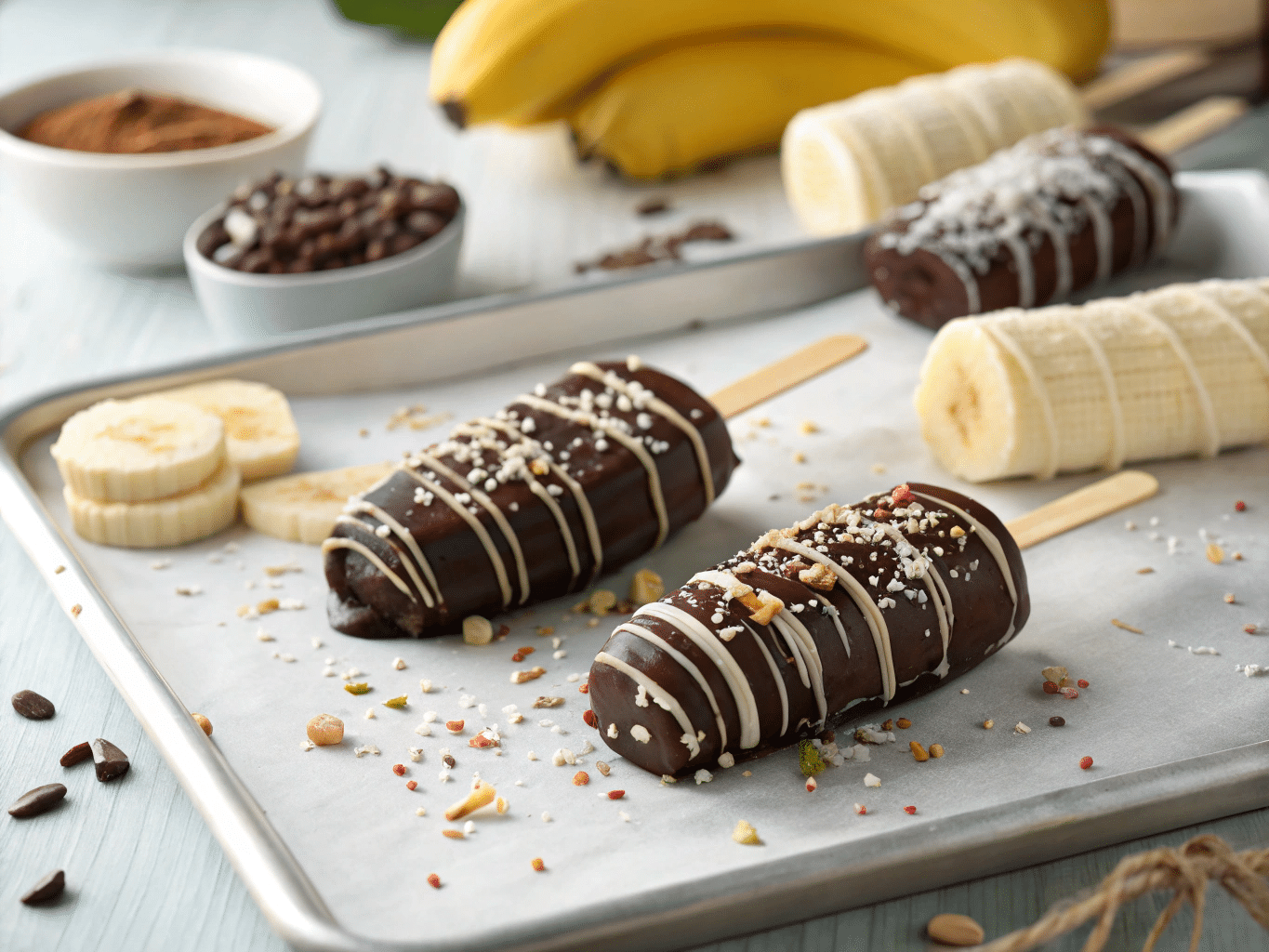 Chocolate Dipped Banana Treats