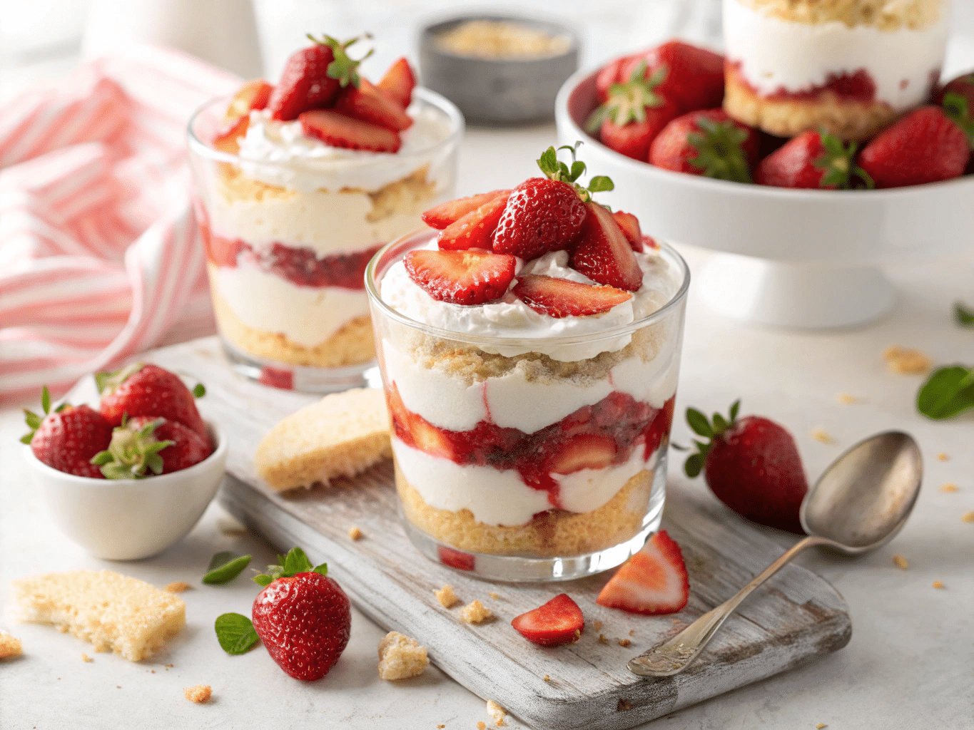 Strawberry Shortcake Parfaits