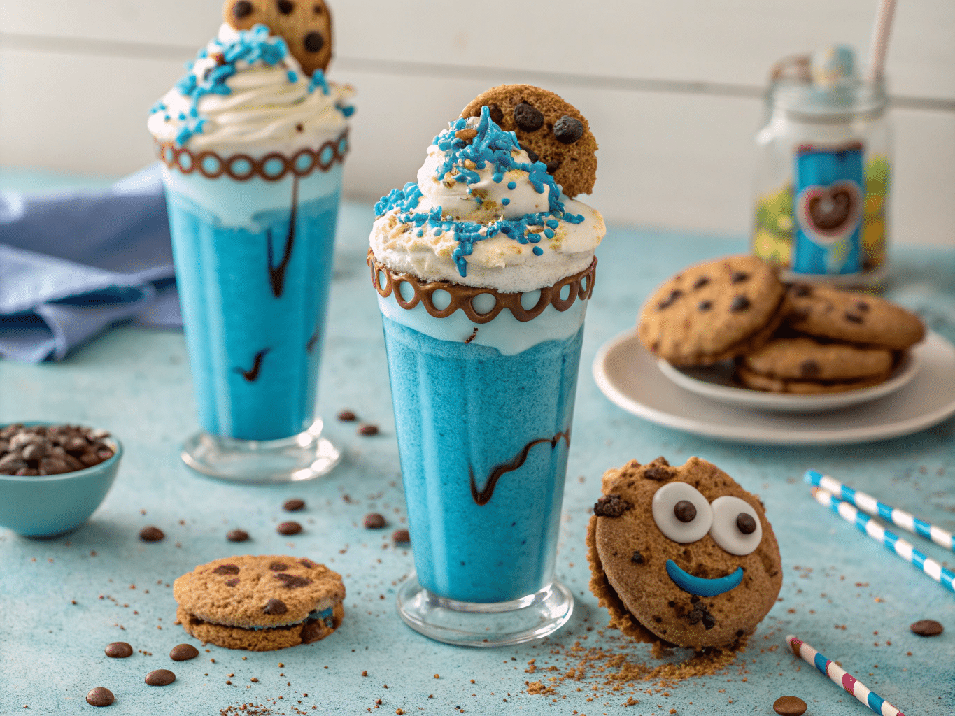 Cookie Monster Milkshakes