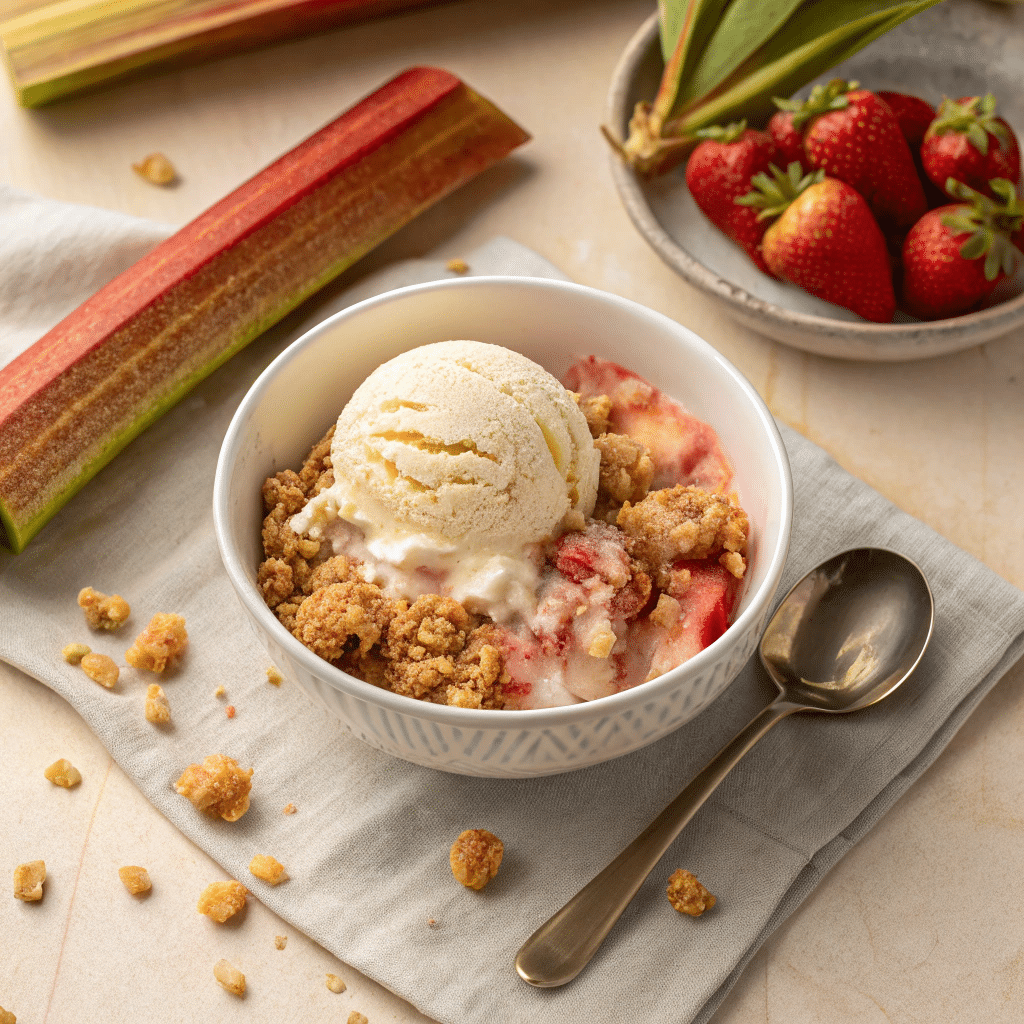 Rhubarb Crisp Ice Cream Recipe